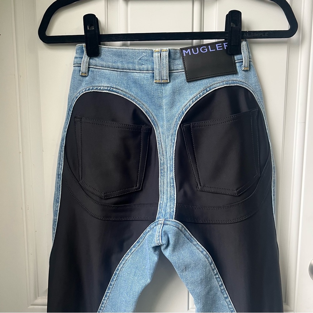H&M Mugler Spiral Skinny Jean women’s size 4 HM collaboration ready to ship